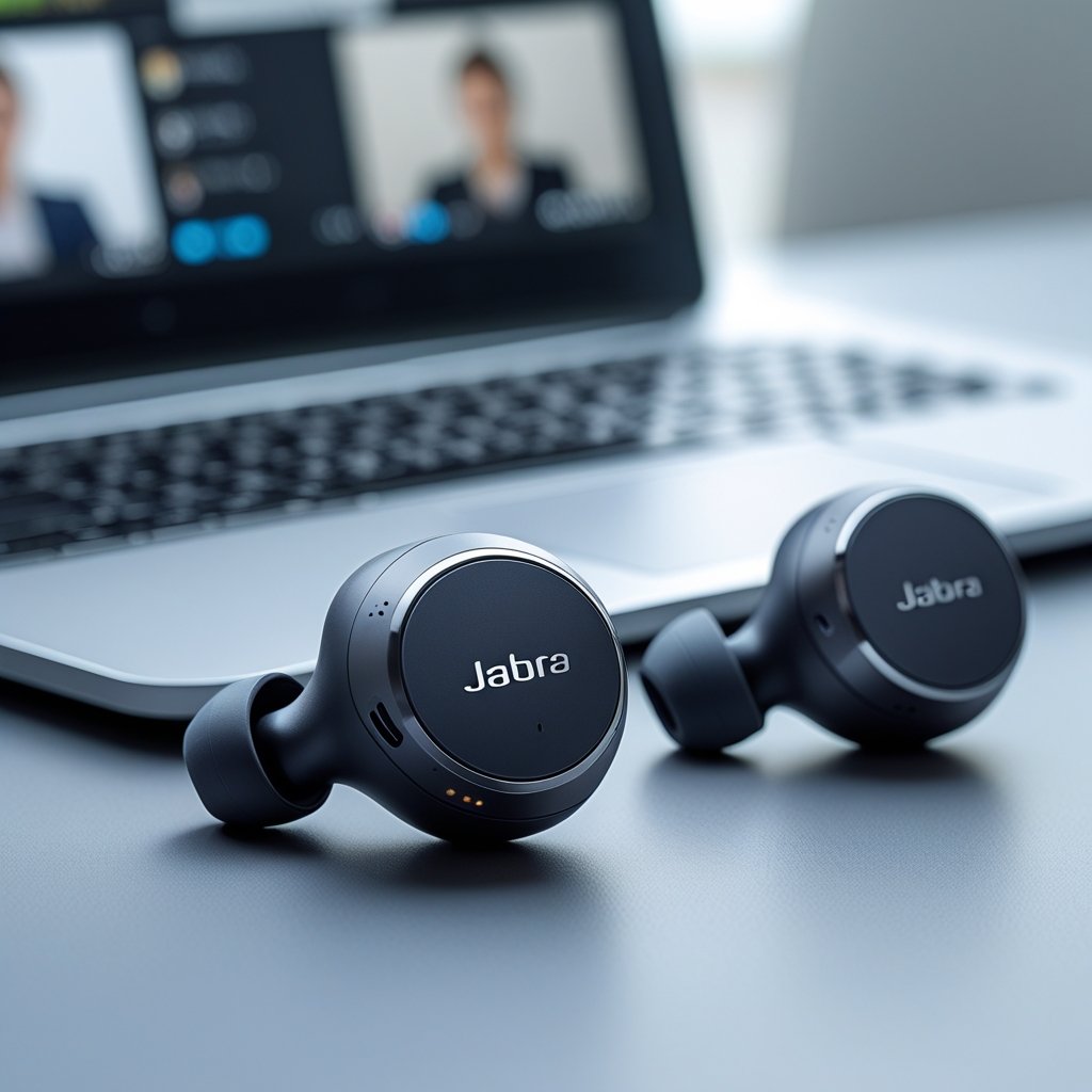 Review van de Jabra Elite 4, de beste oortjes voor professionele telefoongesprekken.