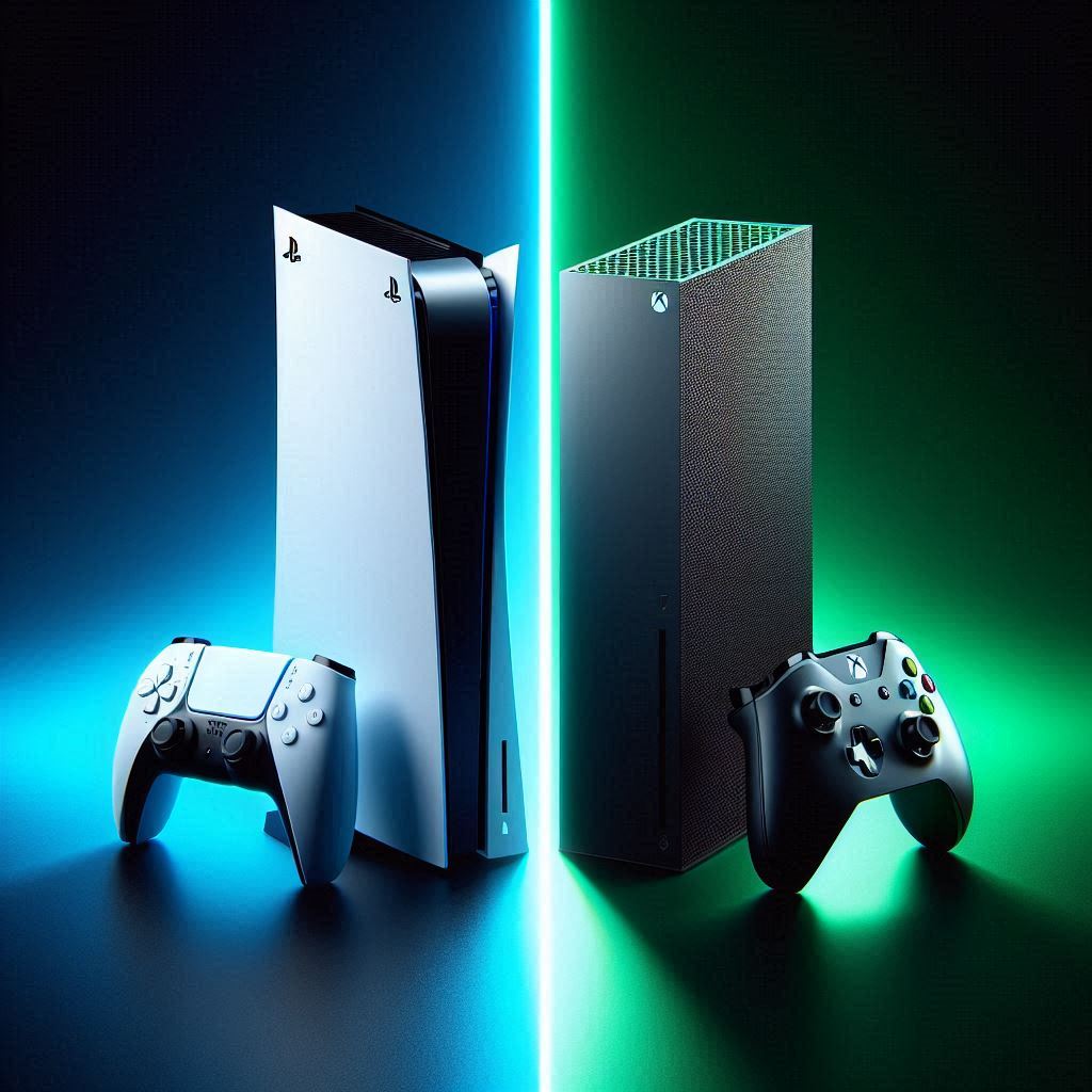 Vergelijking tussen de PlayStation 5 en de Xbox Series X.