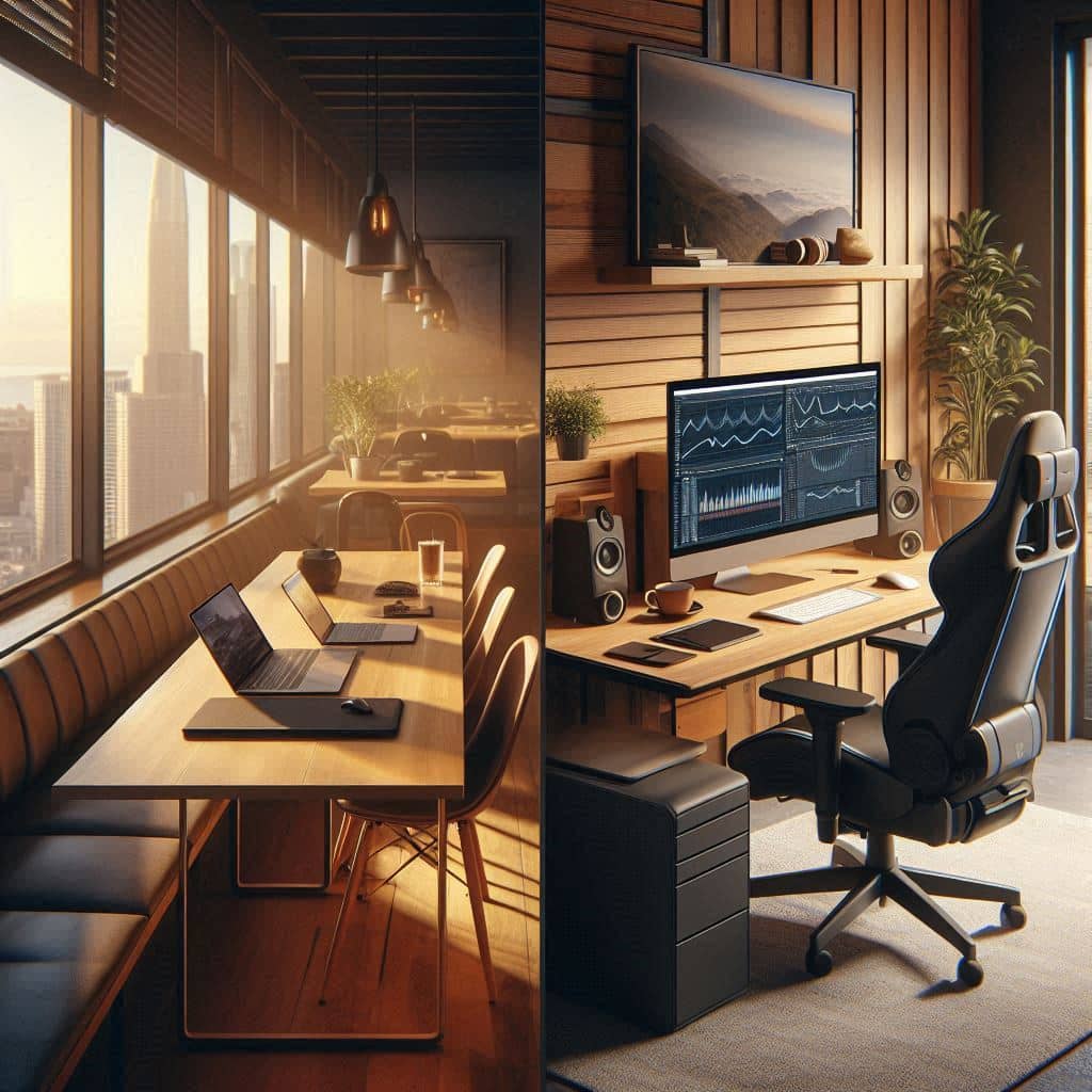 Een gids die helpt bij de keuze tussen een laptop en een desktop.