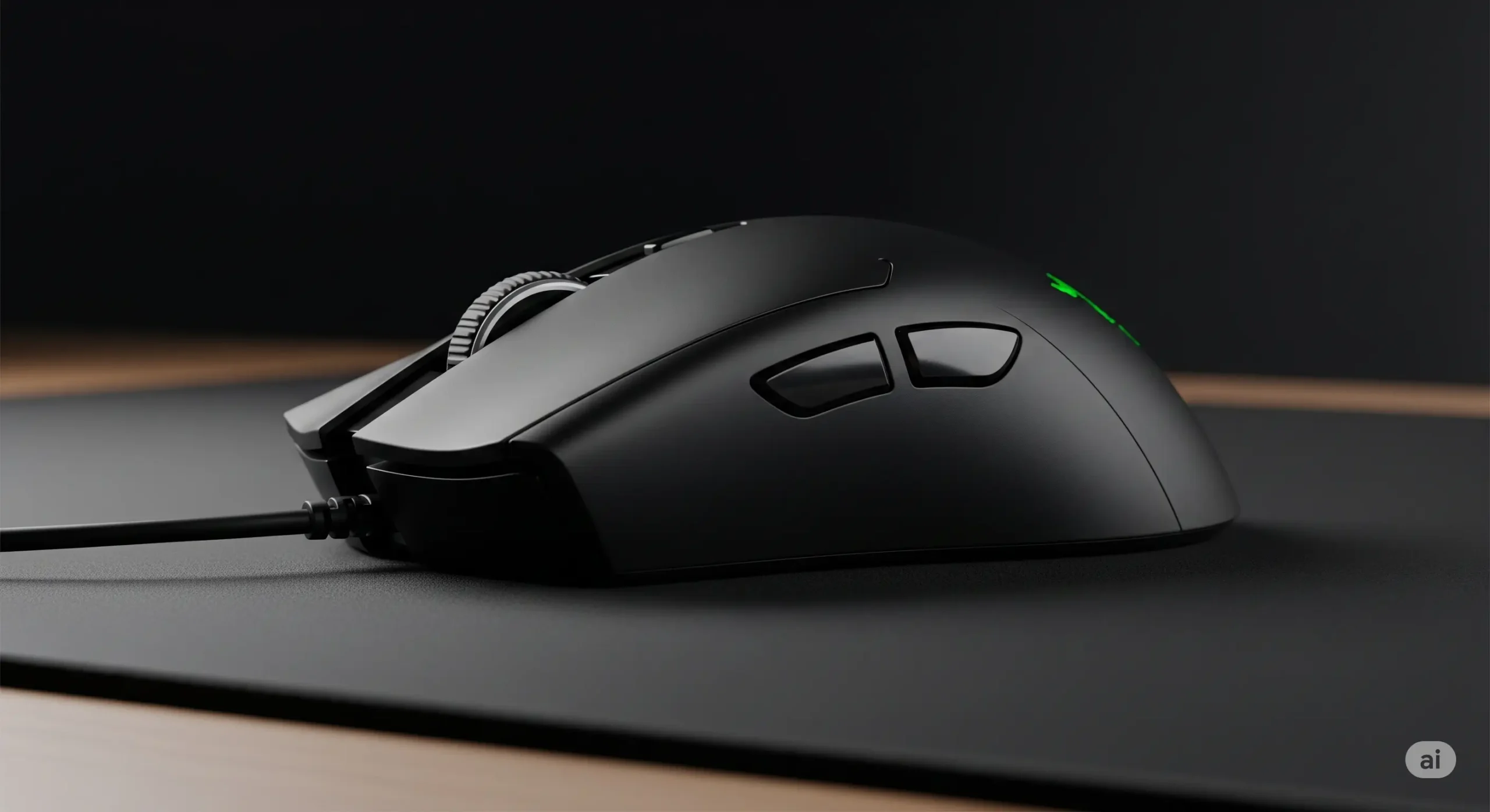 De Logitech Lift Vertical muis op een bureau, waarbij de unieke ergonomische 'handdruk'-positie wordt benadrukt.